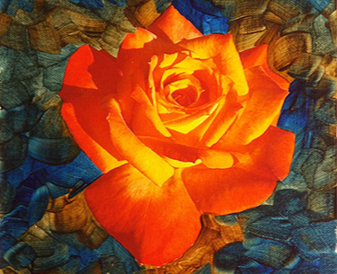 Leon Clemons super-realistic art - Rose 2