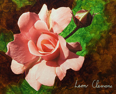 Leon Clemons super-realistic art - Rose 3