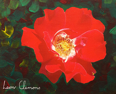 Leon Clemons super-realistic art - Rose 5
