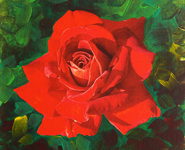 Leon Clemons super-realistic art - Rose 7