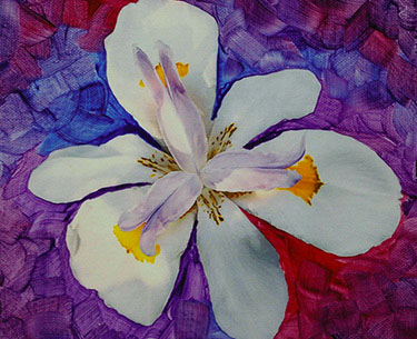 Leon Clemons super-realistic art - Wild Iris 1