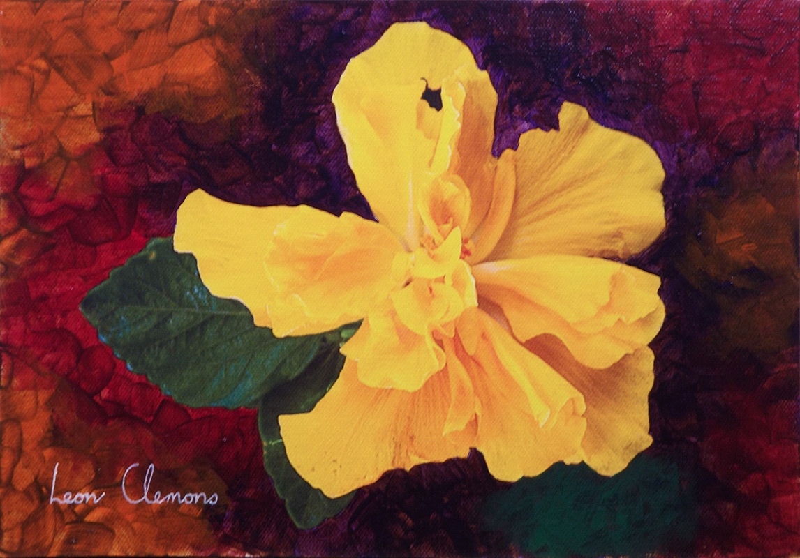 Leon's super realistic artwork - Hibiscus 1