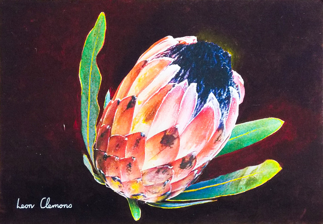 Leon's super realistic artwork - Protea 7