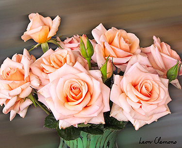 Leon Clemons super-realistic artwork - Rose Symphony